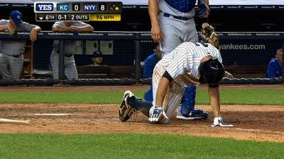 Injured Gardner pinch-hits in finale vs. KC