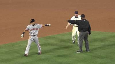 Black ejected arguing interference call