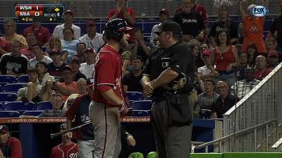 Harper ejected after arguing called third strike