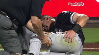 Beckham exits with quad bruise, likely out Sunday