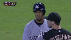 Peralta leads Brewers into break on high note