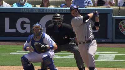 Cuddyer homers, drives in three as Rox top Dodgers