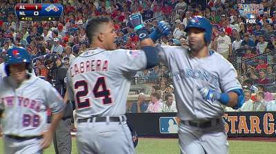 Contributions from Blue Jays aid AL's triumph