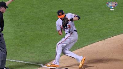 Machado flashes leather in Midsummer Classic debut