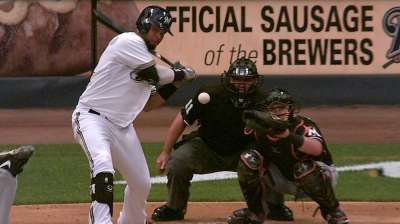 Francisco hits into contention for first-base gig