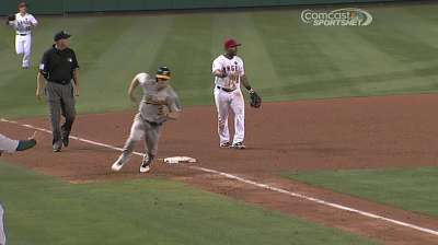 A's starting to pay for offensive funk