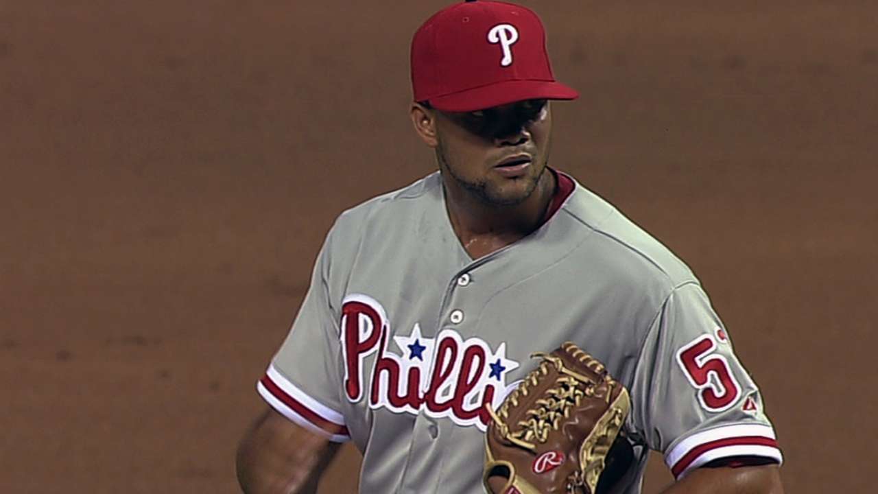 Phillies outright Camp and recall Garcia