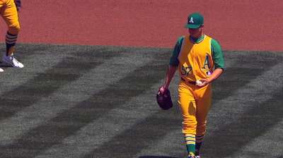 Without need for fifth starter, A's option Milone