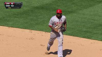 Angels unable to corral A's on difficult day