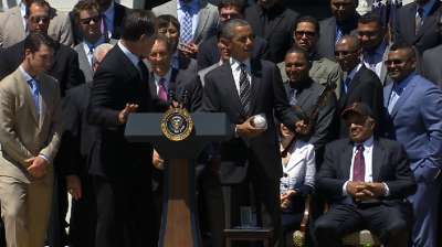 Giants' 2012 title honored at White House