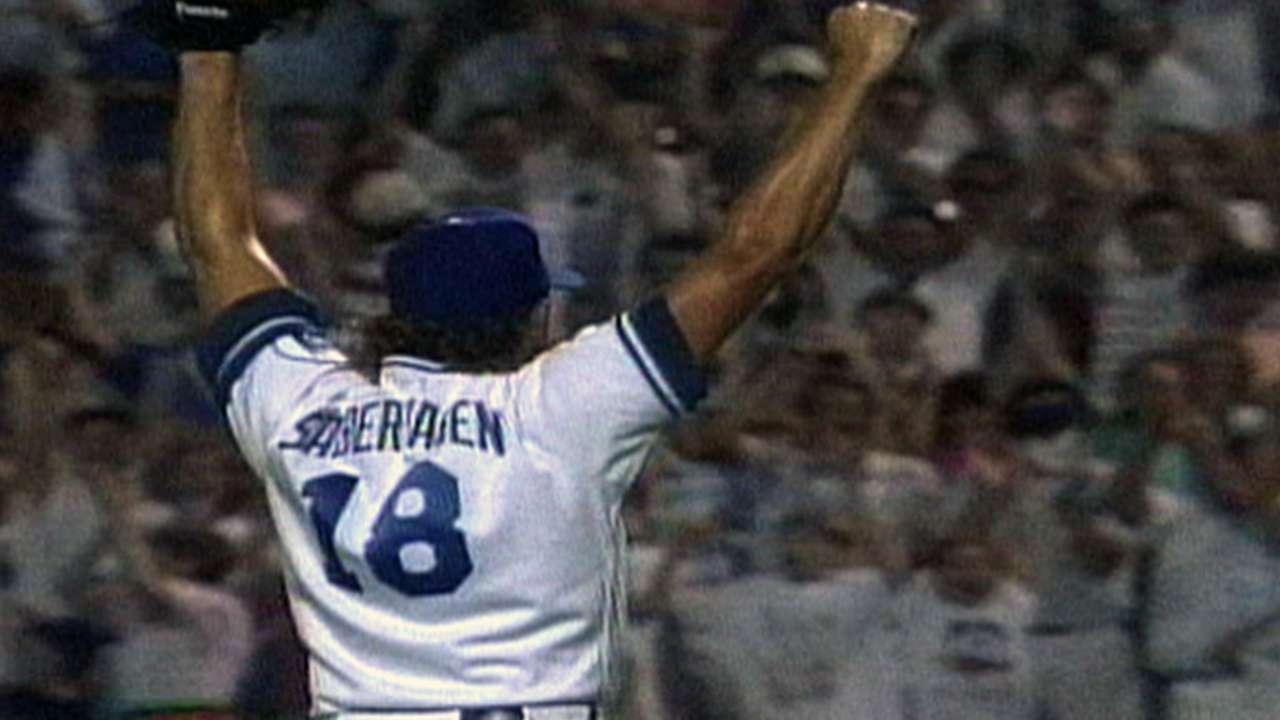 Saberhagen finishes no-hitter