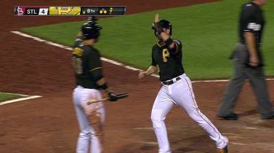 Bucs rustle up fourth straight win on Martin's hit