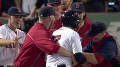 Red Sox's 10th walk-off win vaults them into first