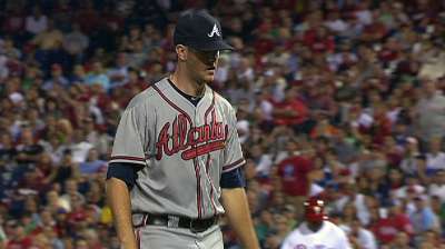 Rookie Wood stifles Phils as Braves win 10th straight