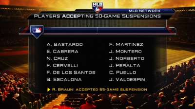 Cervelli accepts MLB's 50-game suspension