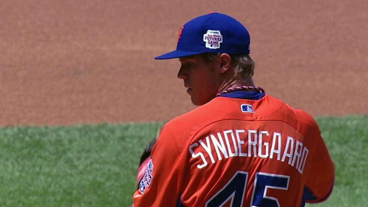 Syndergaard shakes off jitters, starts next step