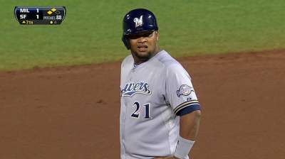 Brewers still evaluating Francisco's future