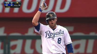 Hosmer, Moustakas swinging red-hot bats