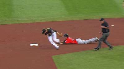 Jones struggling with throw to second base