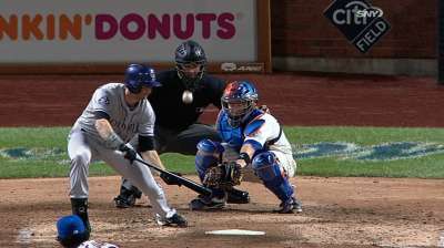 Home-plate umpire hit on jaw, exits Mets' tilt