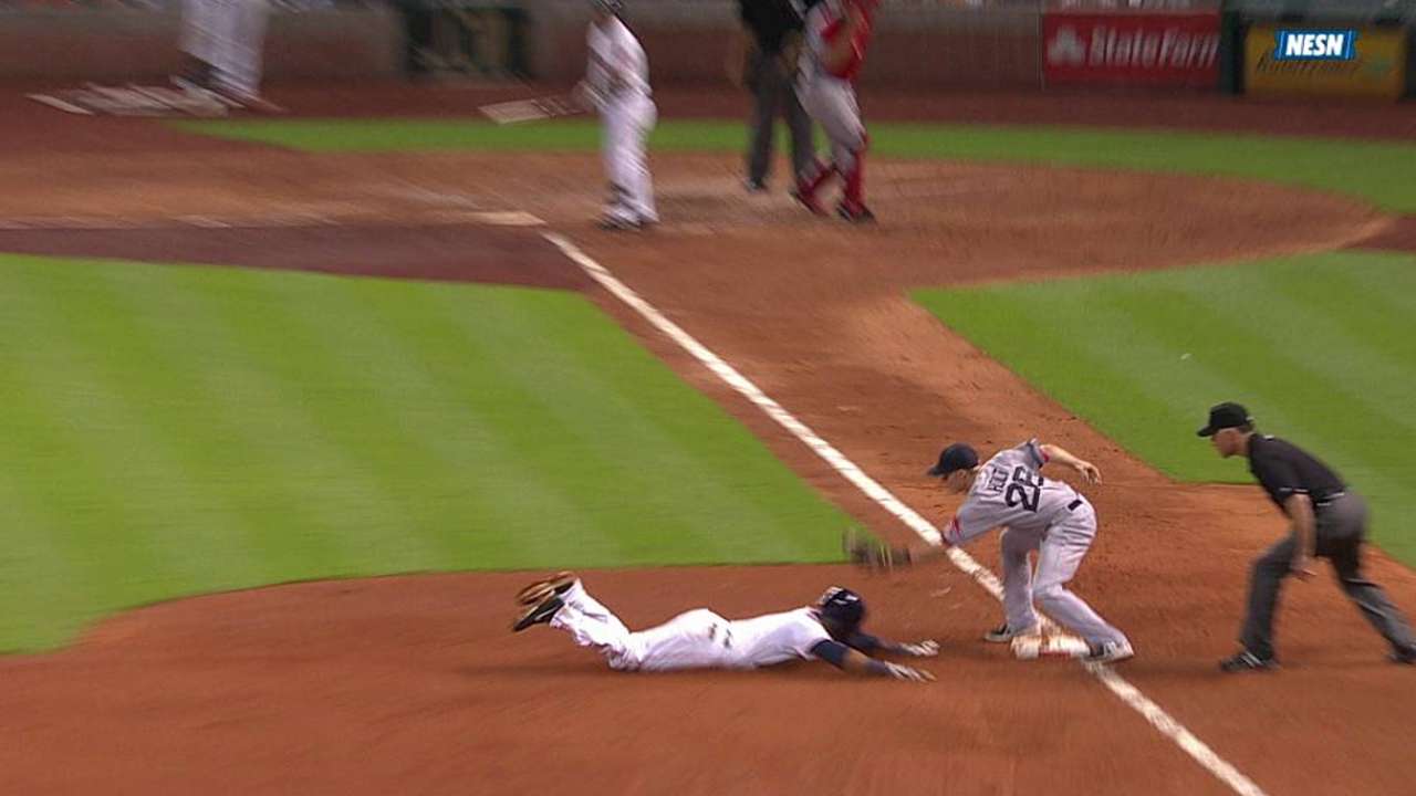 Catcher Lavarnway getting work at first base