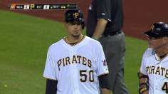 Morton quiets Fish, chips in at plate for Pirates