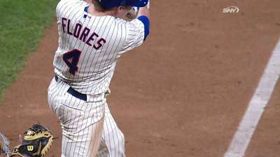 Flores busts out at dish in second Major League game