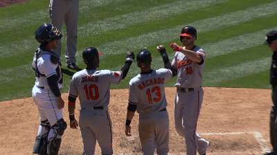 Davis' mammoth shot spurs Orioles in San Diego