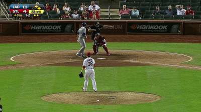 Johnson's pitching appearance a first for Matheny