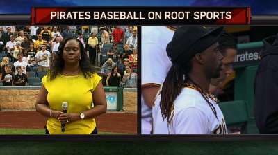 Mom belts out anthem; 'Cutch belts one out