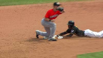 Marte could be pinch-runner upon return until healthy