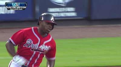 J-Up scratched from lineup with upper back strain