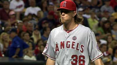 Weaver rides early runs off former Halo Kazmir to win
