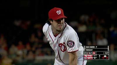 Haren 13th pitcher to beat all 30 MLB teams