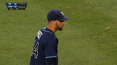 Bullpen misfires for Rays in Dodger Stadium debut