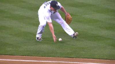 Young infielders making rookie defensive mistakes