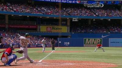 Donaldson gets DH nod, could catch if needed