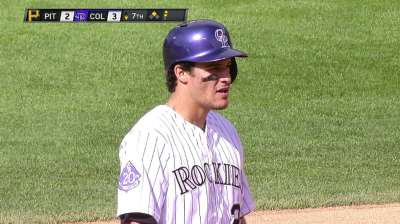 Rosario makes rare start at first base