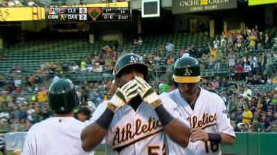 Slumping Cespedes not in starting lineup