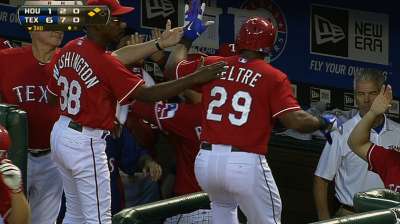 Rangers roll behind 11-run inning vs. Astros
