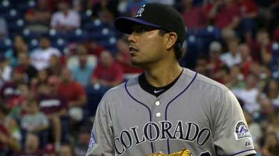 Rockies hope thumb won't derail De La Rosa