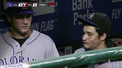 Rockies take late lead but quickly lose it
