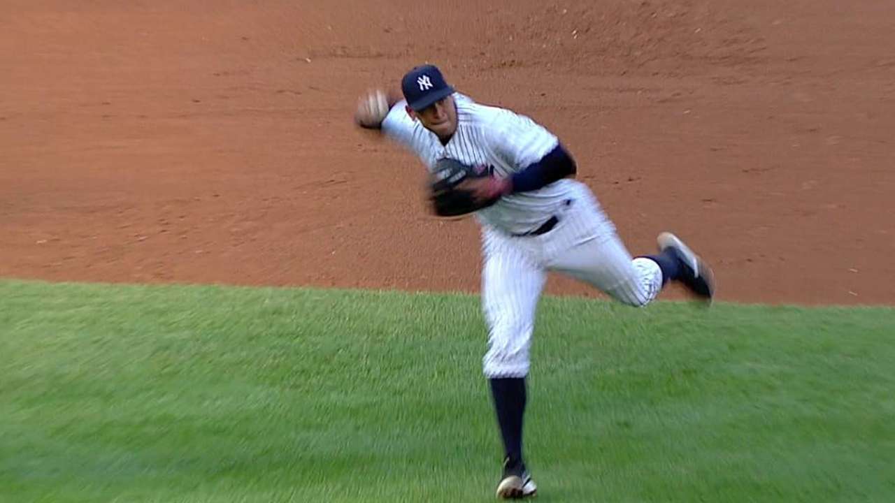 A-Rod's strong throw