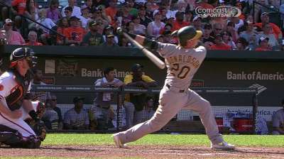 Gray's first rough outing sinks A's in rubber game