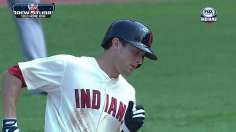 Stubbs' blast helps Tribe overcome errors