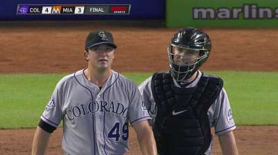 Rockies se llevan encuentro cerrado contra Marlins