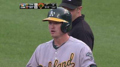 Donaldson fitting right in at two-spot for A's