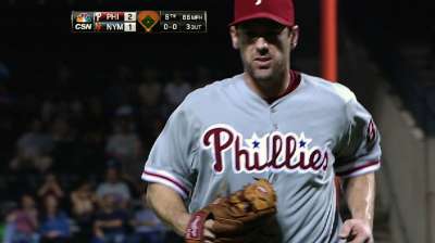 Lee's eight innings lead Phillies past Mets