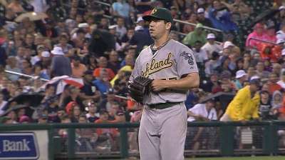 Milone optioned to Minors day after topping Tigers