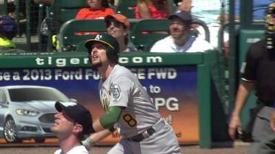 A's stunned as Balfour gives up four in ninth